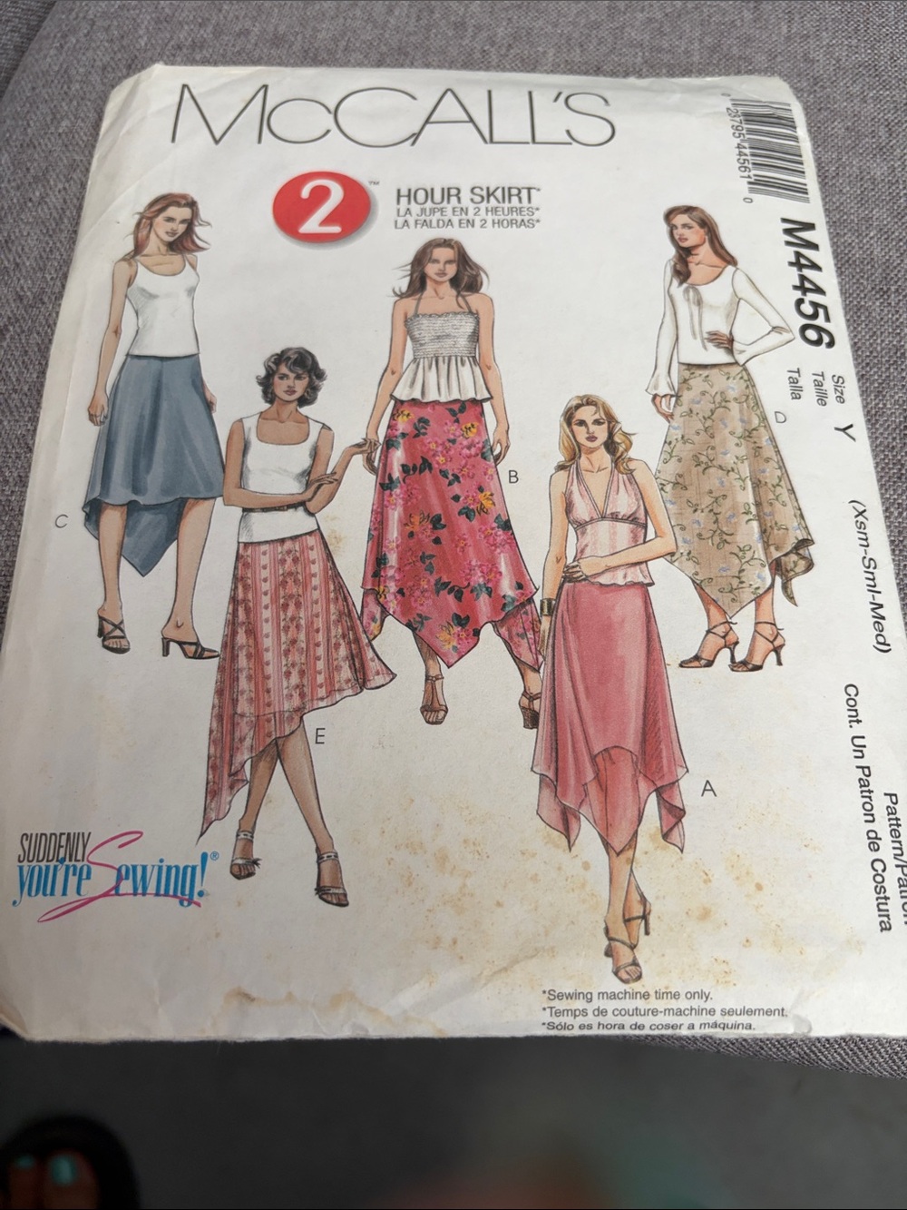 McCall's Pink Handkerchief-Hem Asymmetrical Skirt Pattern